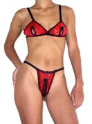 ensemble soutien-gorge et string ouverts ref: hd420