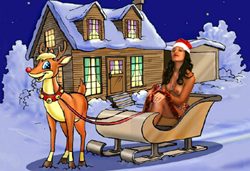 Traineau de la Mère Noël